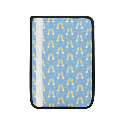 Champagne Pattern Print Design 06 Car Seat Belt Cover