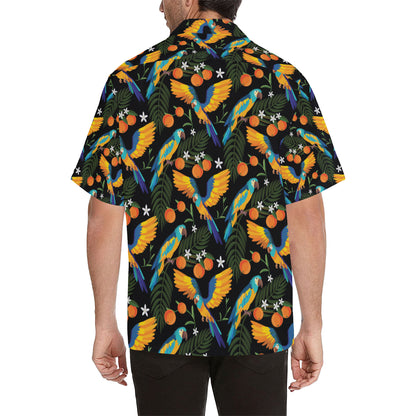 Macaw Pattern Print Design 03 Men's Hawaiian Shirt
