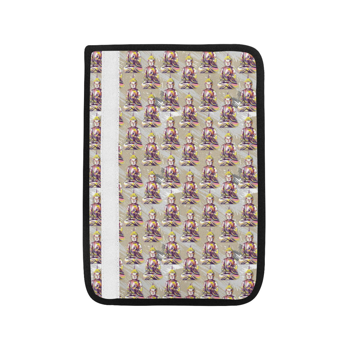 Buddha Pattern Print Design 07 Car Seat Belt Cover