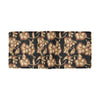 Brown Hibiscus Pattern Print Design HB06 Men's ID Card Wallet