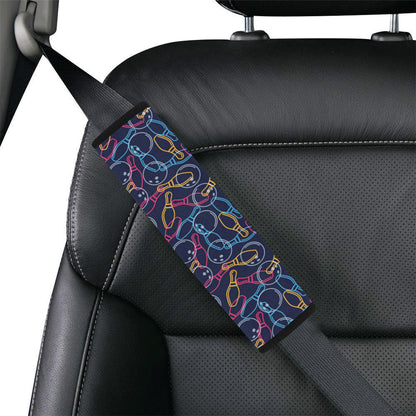 Bowling Pattern Print Design 07 Car Seat Belt Cover