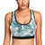 Pattern Tropical Palm Leaves Sports Bra