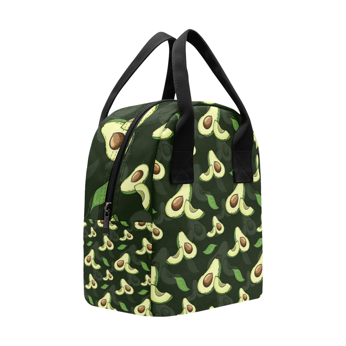Avocado Pattern Print Design AC07 Insulated Lunch Bag