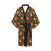 Kente Pattern Print Design 01 Women's Short Kimono