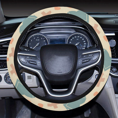 Christian Symbol Pattern Steering Wheel Cover with Elastic Edge