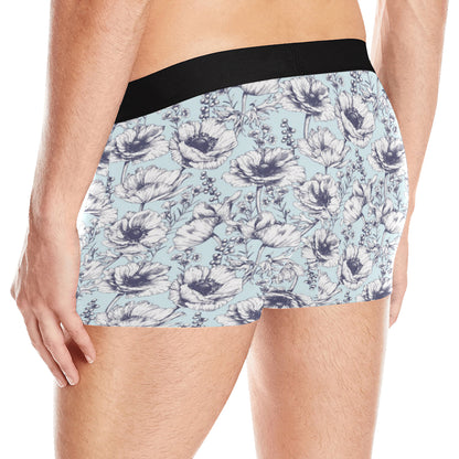 Anemone Pattern Print Design 02 Men's Boxer Briefs