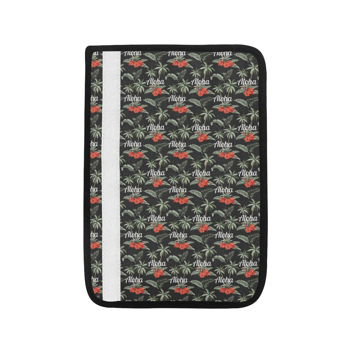 Aloha Palm Tree Design Themed Print Car Seat Belt Cover