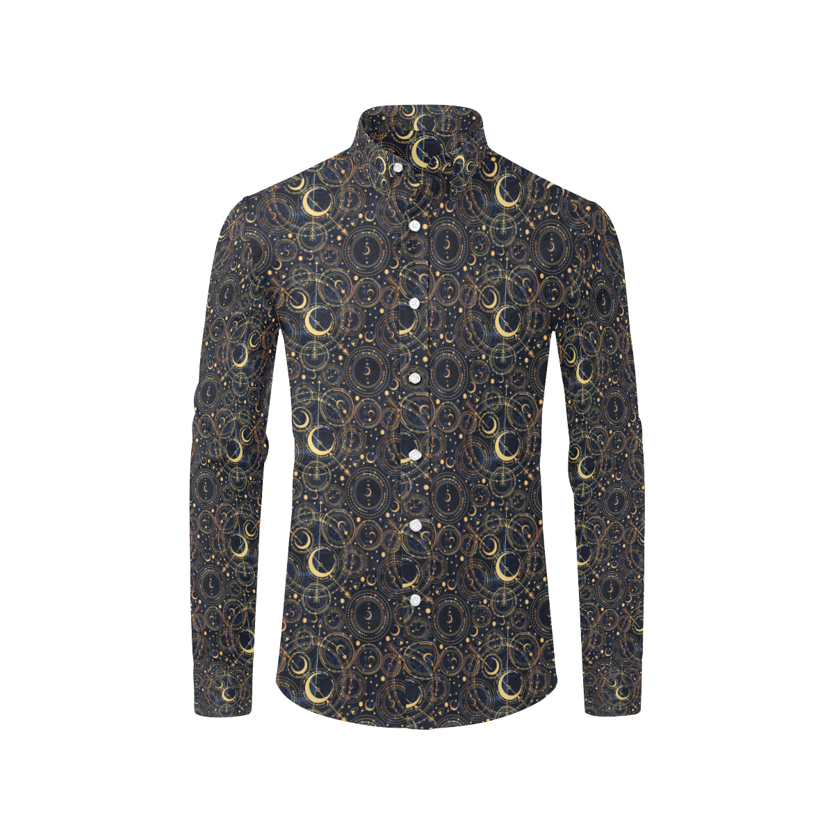 Celestial Pattern Print Design 04 Men's Long Sleeve Shirt