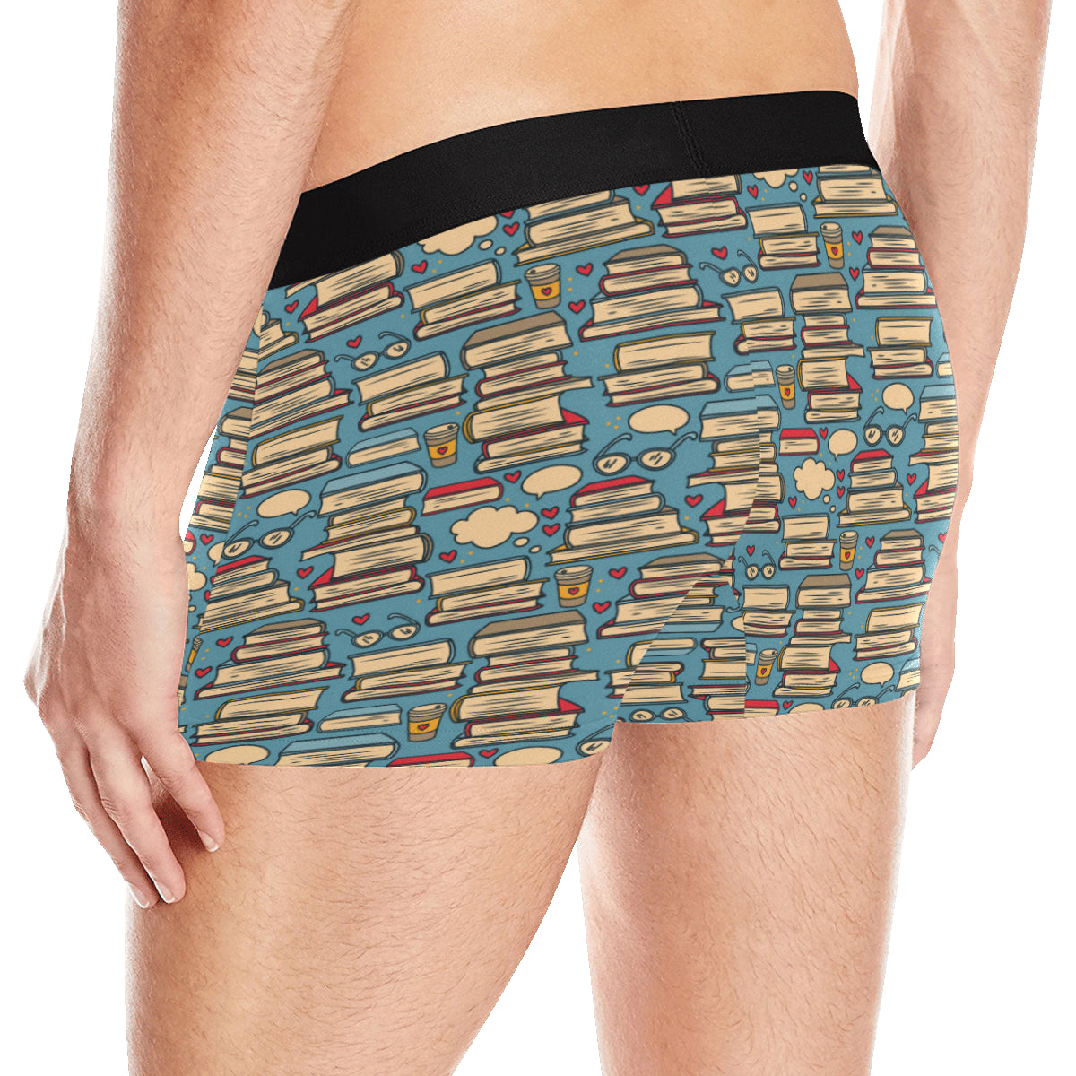 Book Pattern Print Design 03 Men's Boxer Briefs