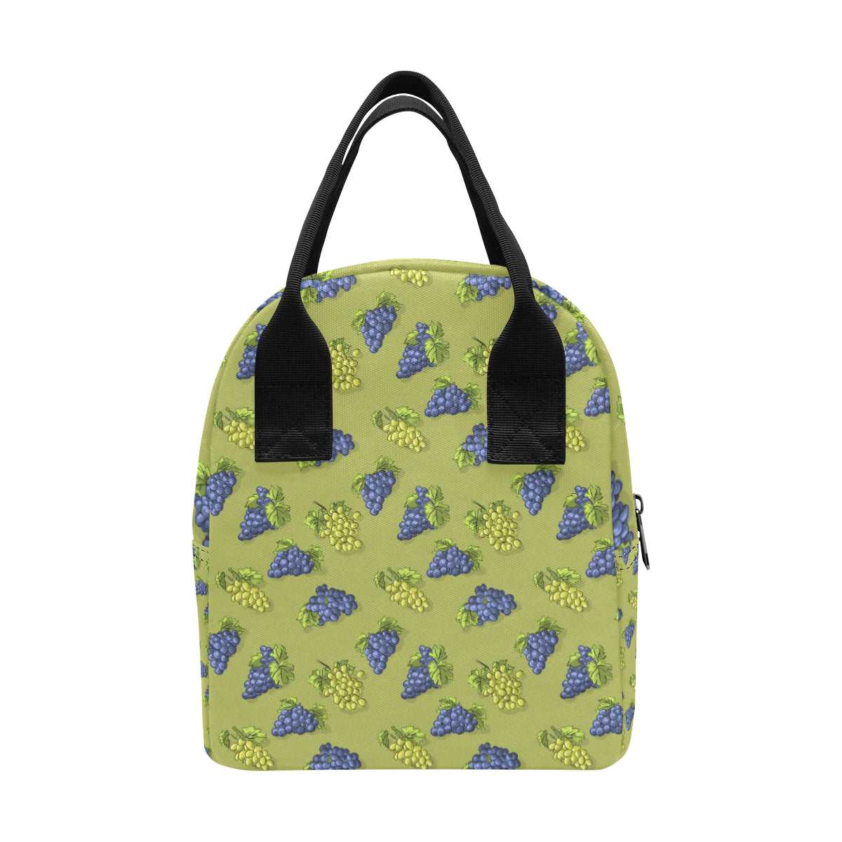 Grape Pattern Print Design GP08 Insulated Lunch Bag
