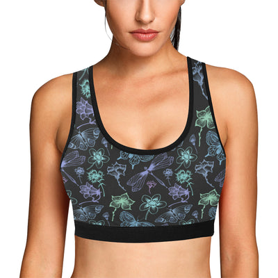 Butterfly Dragonfly Sports Bra