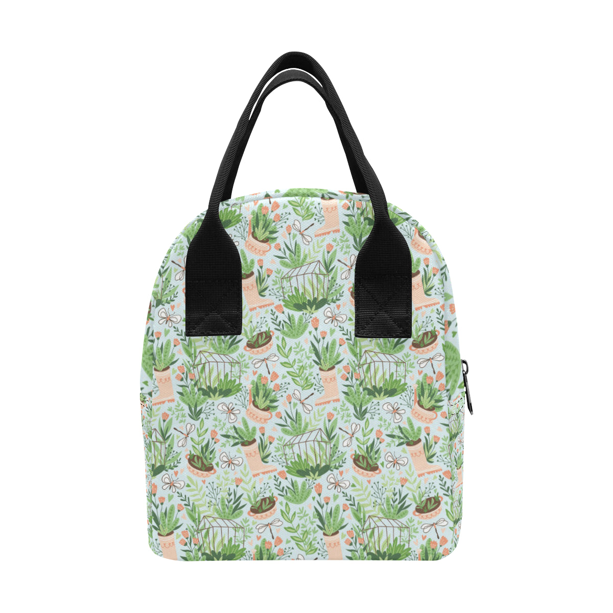 Gardening Pattern Print Design G04 Insulated Lunch Bag