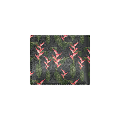 Heliconia Pattern Print Design HL07 Men's ID Card Wallet