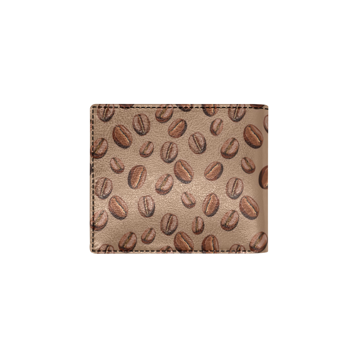 Coffee Pattern Print Design 07 Men's ID Card Wallet