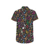 Music note Pattern Print Design A01 Men's Short Sleeve Button Up Shirt