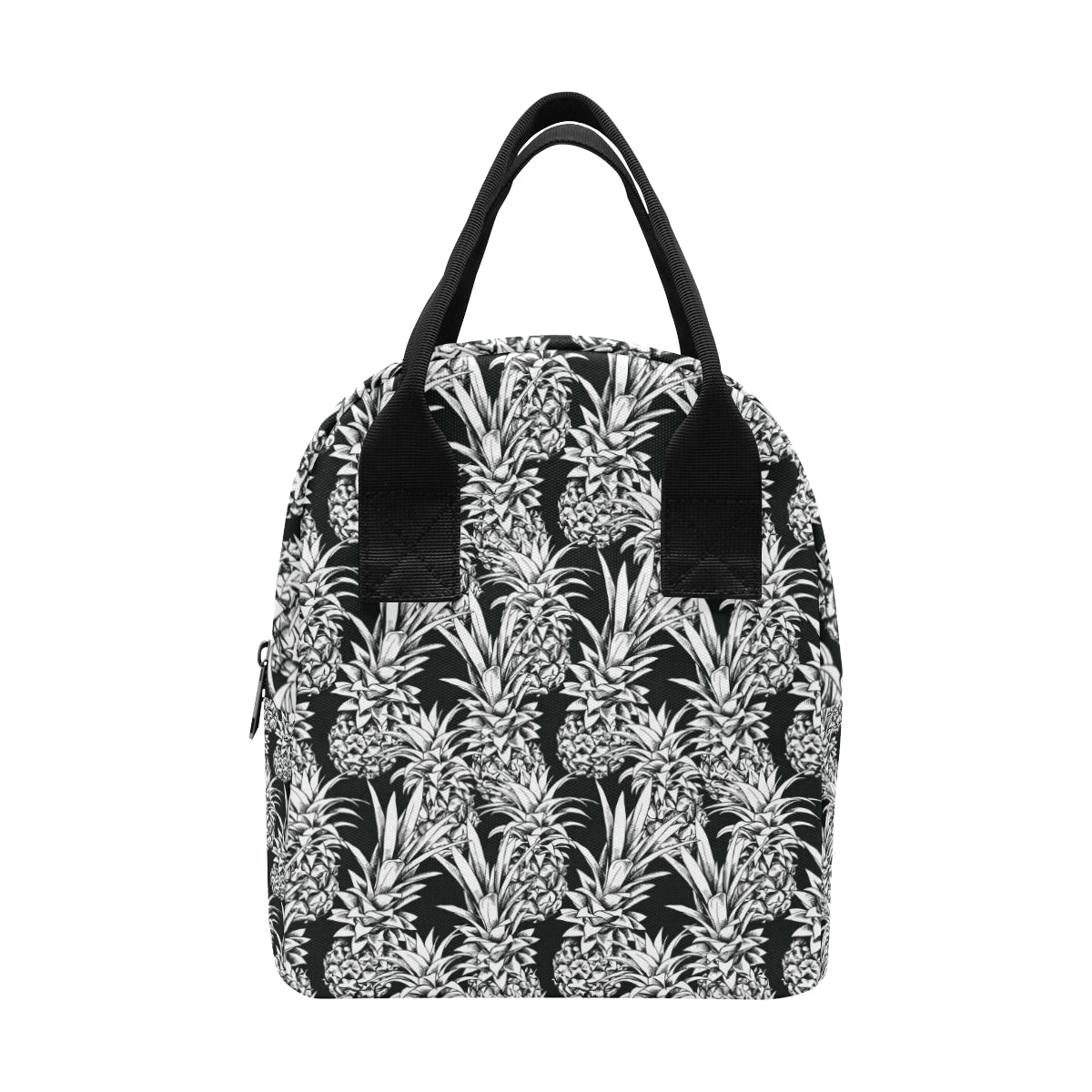 Pineapple Pattern Print Design PP08 Insulated Lunch Bag
