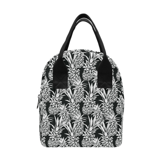 Pineapple Pattern Print Design PP08 Insulated Lunch Bag