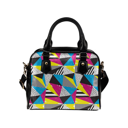 80s Pattern Print Design 2 Shoulder Handbag