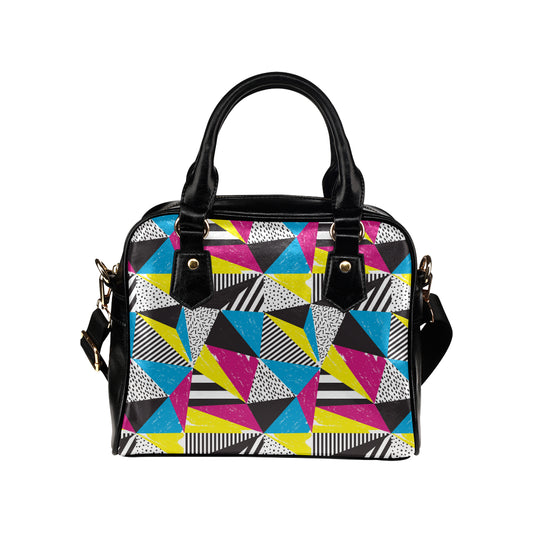 80s Pattern Print Design 2 Shoulder Handbag