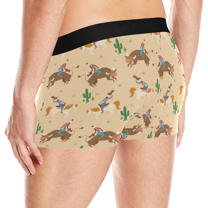 Rodeo Pattern Print Design A02 Men's Boxer Briefs