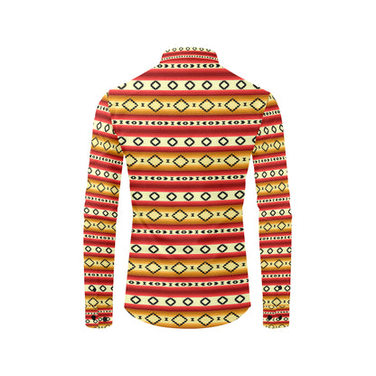 Serape Themed Men's Long Sleeve Shirt