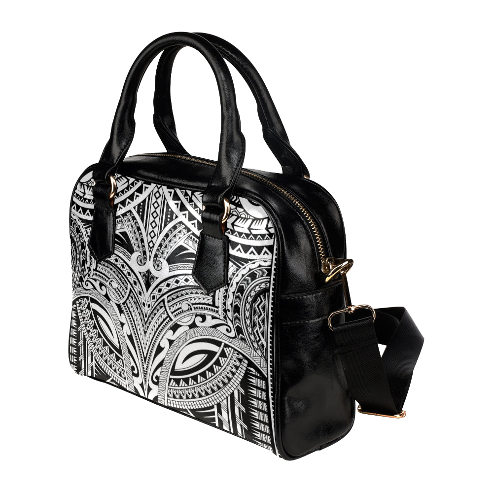 Maori Pattern Print Design 06 Shoulder Handbag