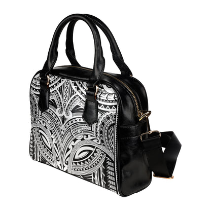 Maori Pattern Print Design 06 Shoulder Handbag