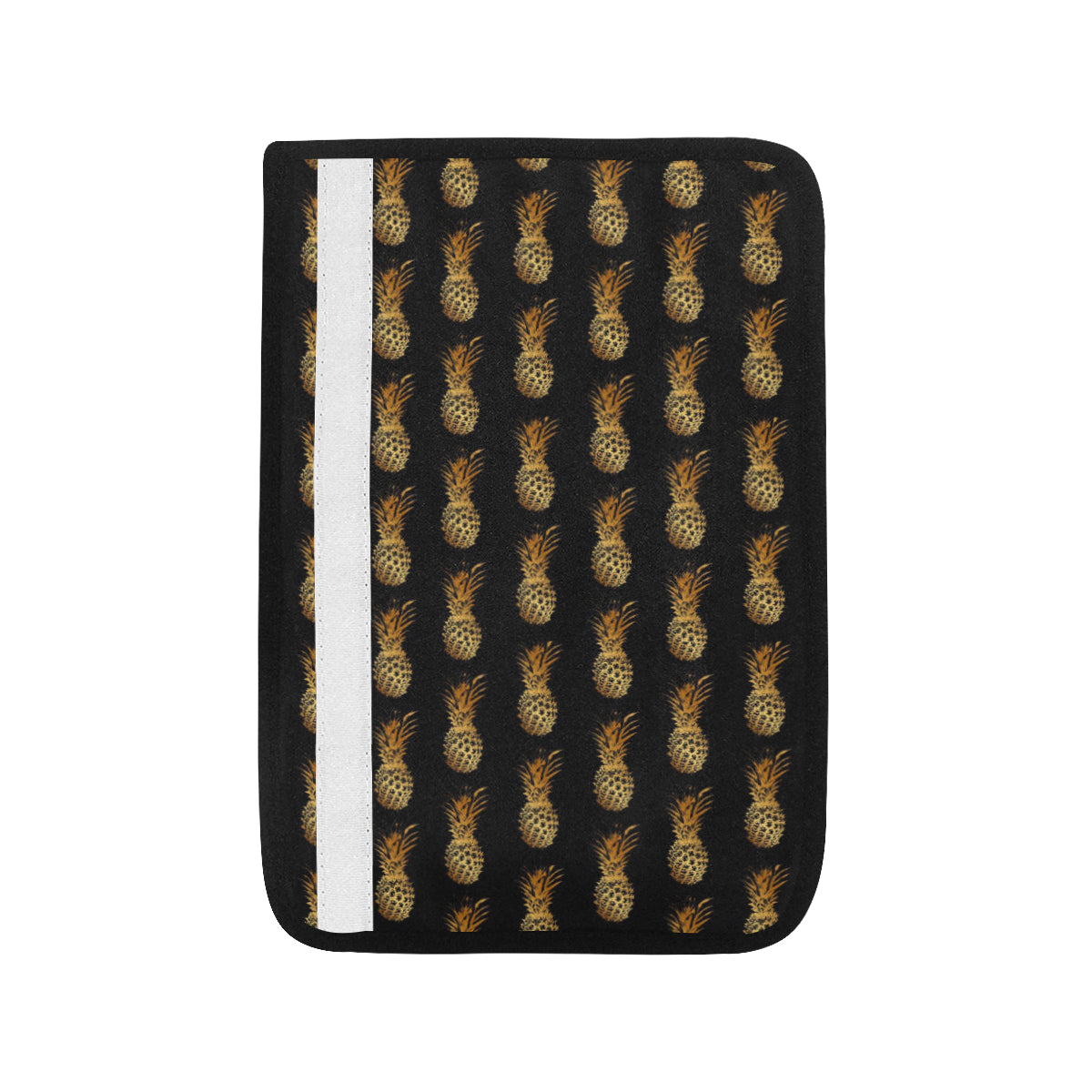 Pineapple Pattern Print Design A02 Car Seat Belt Cover