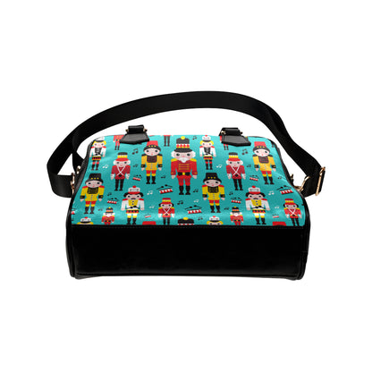 Nutcracker Pattern Print Design A03 Shoulder Handbag