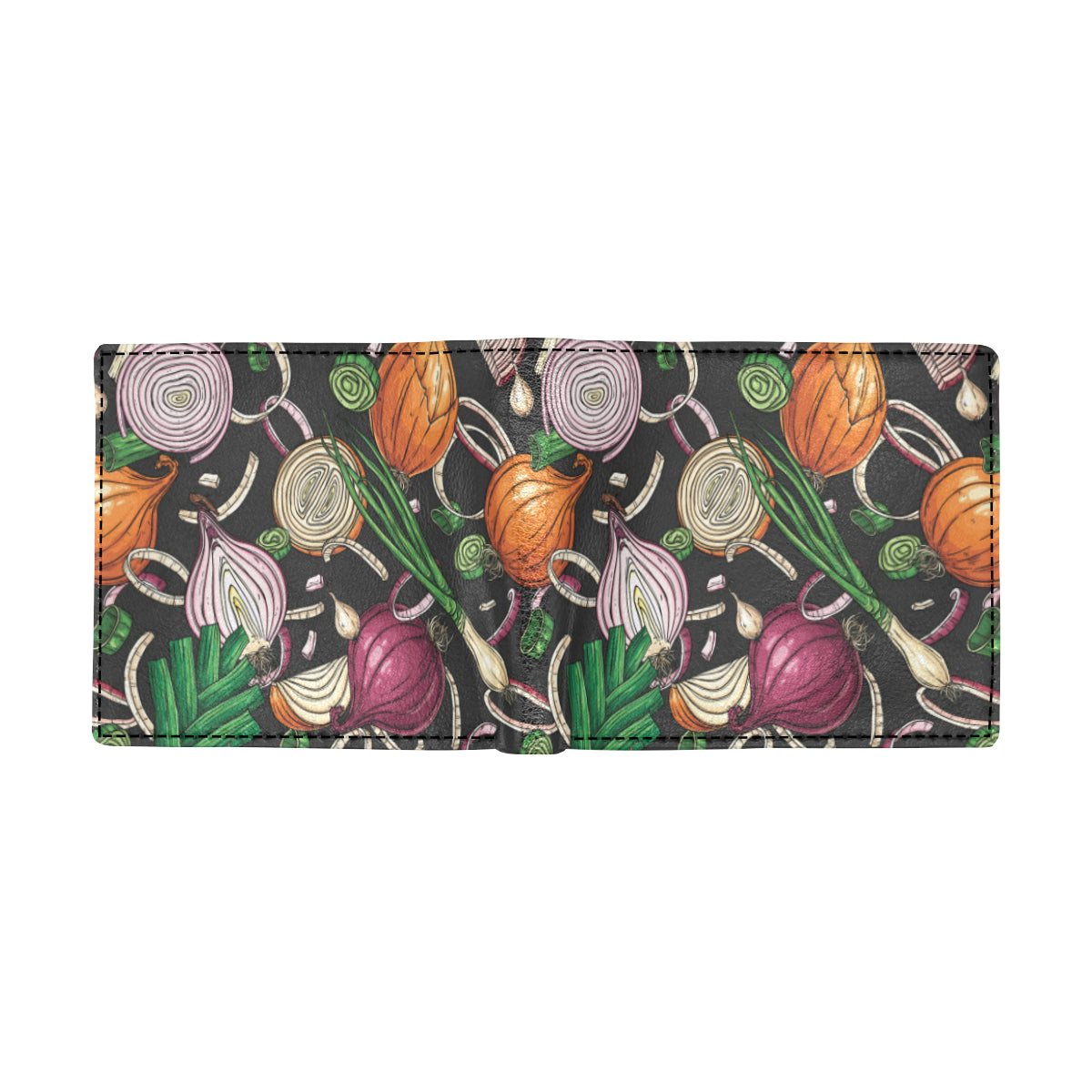 Onion Pattern Print Design A03 Men's ID Card Wallet