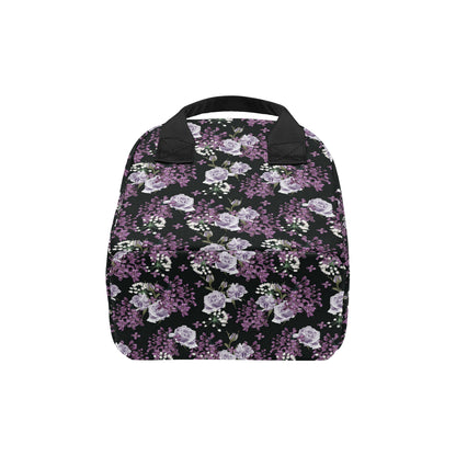Lilac Pattern Print Design LI04 Insulated Lunch Bag