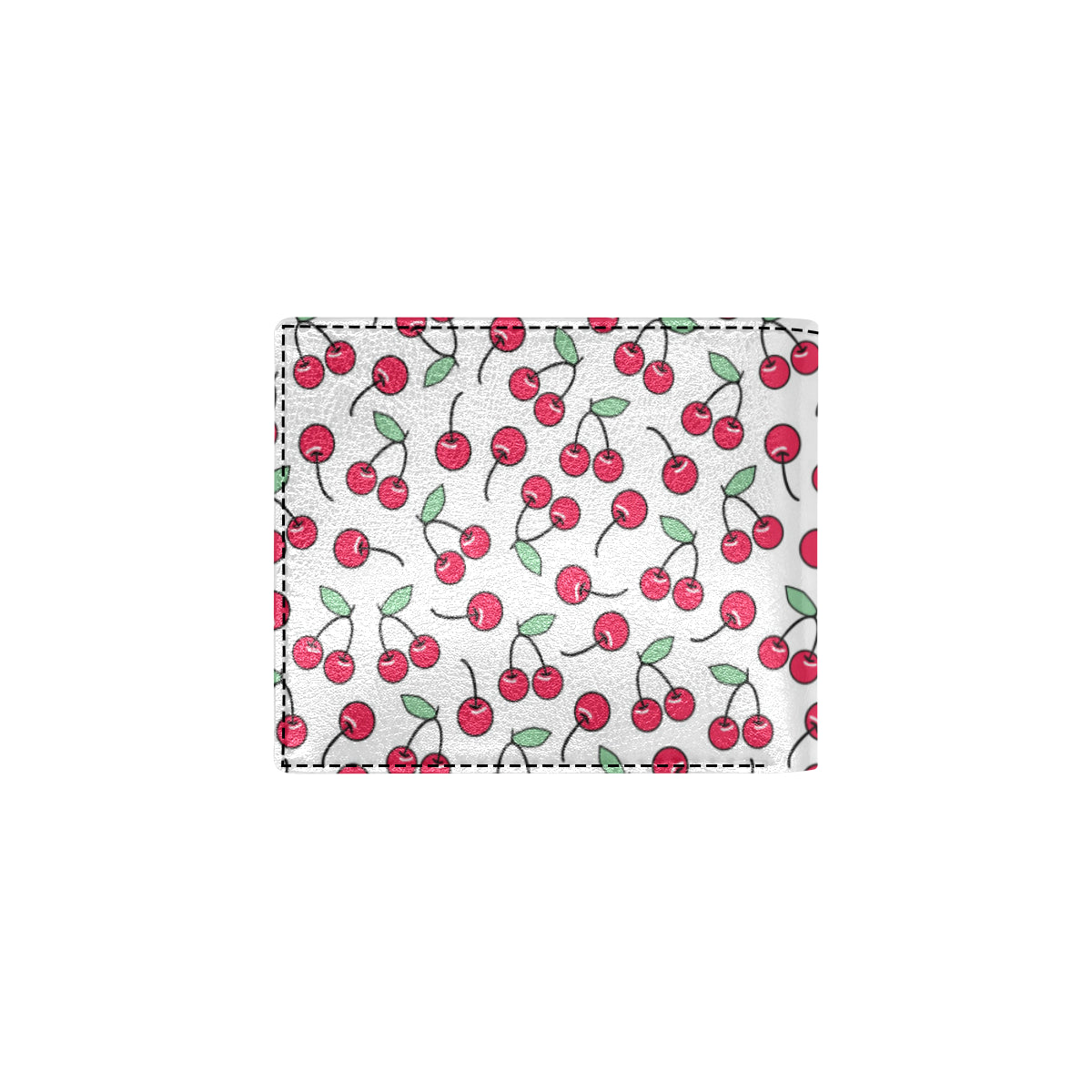 Cherry Pattern Print Design 03 Men's ID Card Wallet