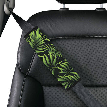 Palm Leaves Pattern Print Design PL07 Car Seat Belt Cover