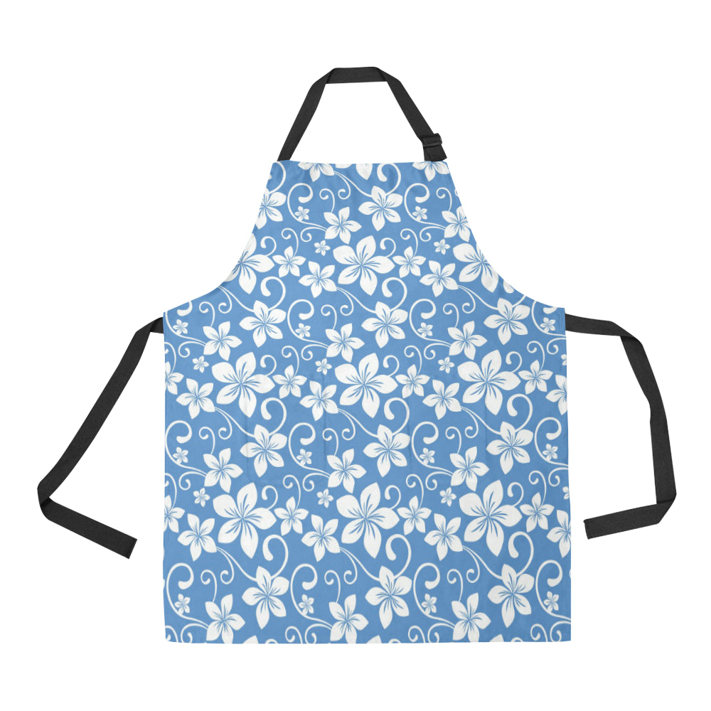 Hibiscus Pattern Print Design HB09 Apron with Pocket