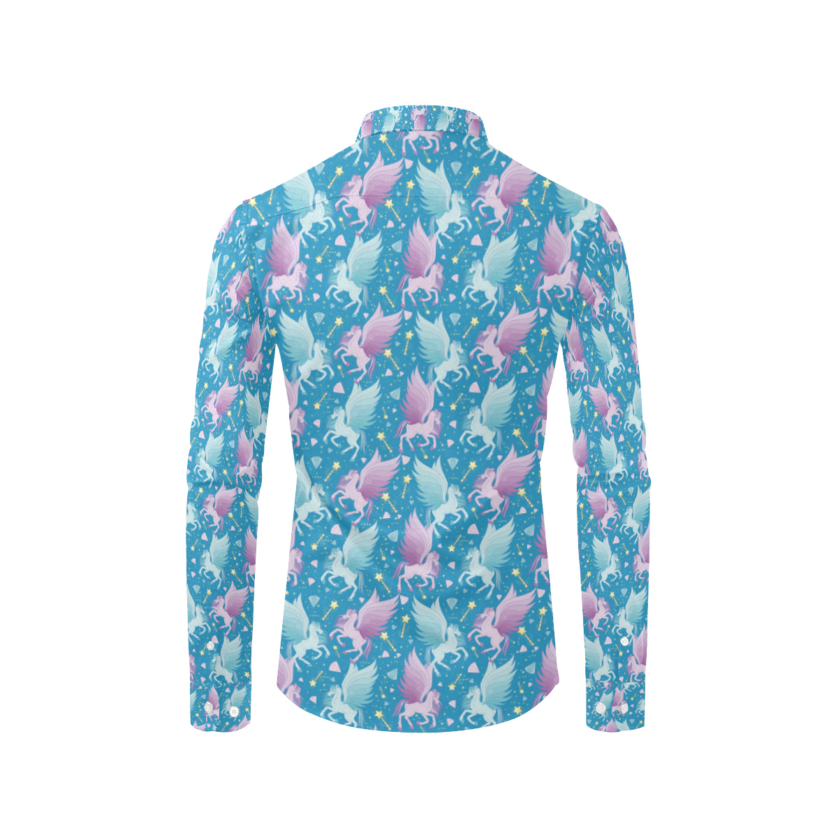 Pegasus Pattern Print Design 04 Men's Long Sleeve Shirt