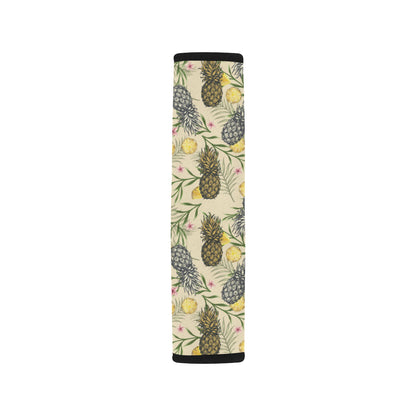 Pineapple Pattern Print Design PP012 Car Seat Belt Cover