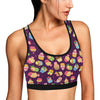 Cupcake Pattern Print Design 05 Sports Bra