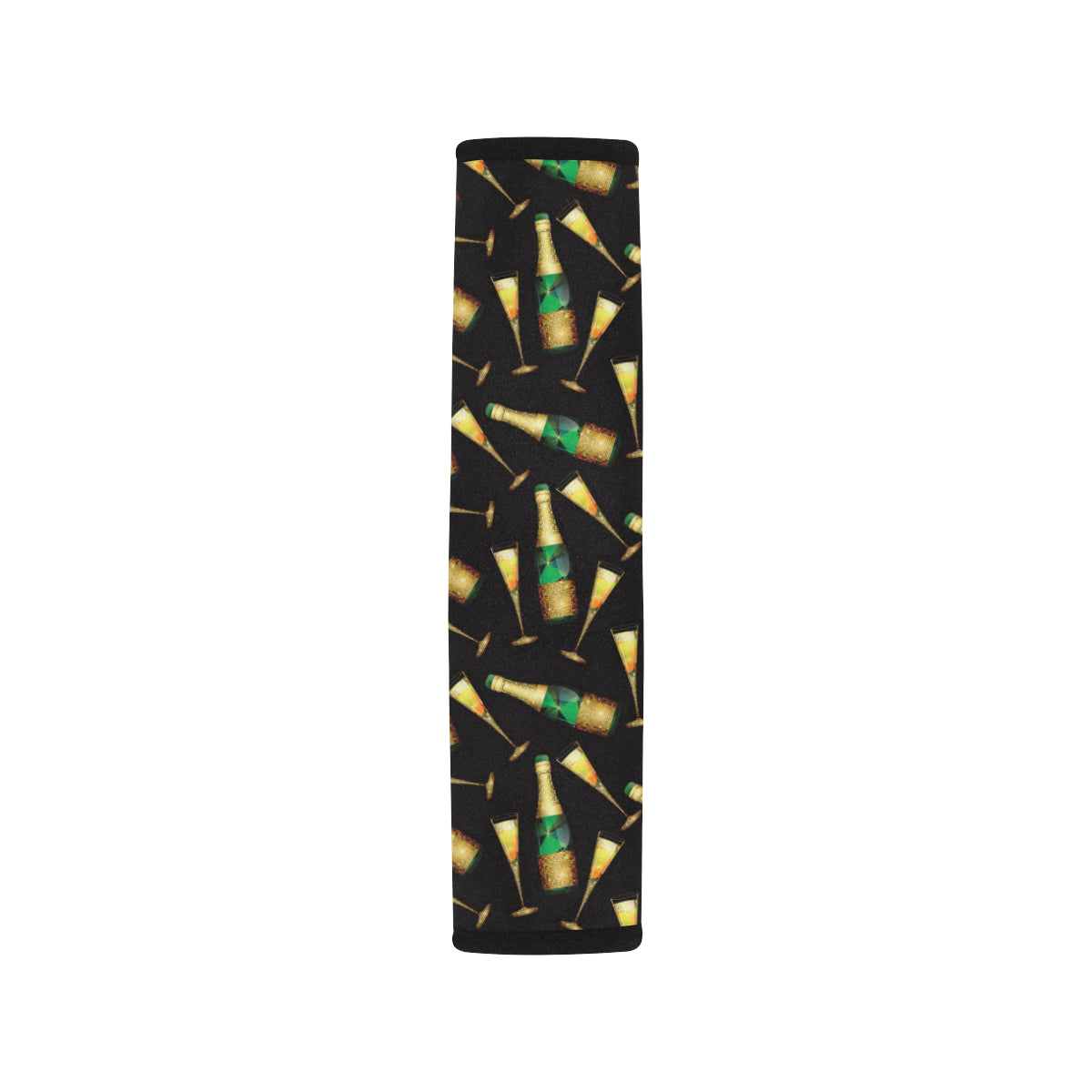 Champagne Pattern Print Design 02 Car Seat Belt Cover