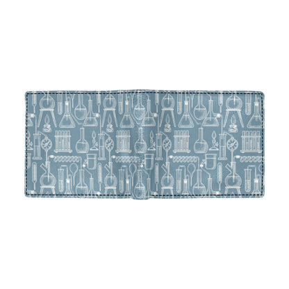 Chemical Pattern Print Design 05 Men's ID Card Wallet