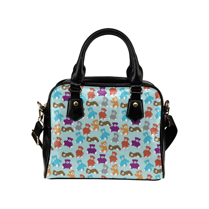 Bear Cute Pattern Print Design 03 Shoulder Handbag