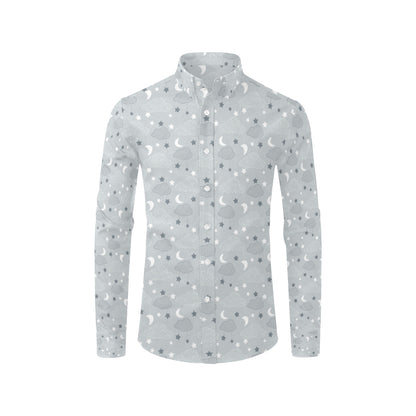 Cloud  Pattern Print Design 04 Men's Long Sleeve Shirt