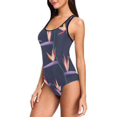 Bird Of Paradise Pattern Print Design BOP015 Women Swimsuit