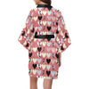 Chihuahua Pattern Print Design 01 Women's Short Kimono