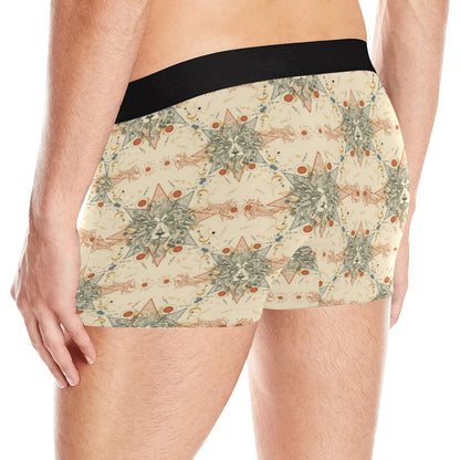 Leo Pattern Print Design 02 Men's Boxer Briefs
