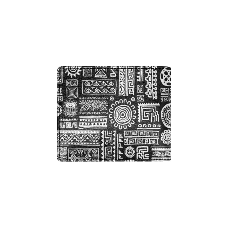 Polynesian Pattern Print Design A02 Men's ID Card Wallet