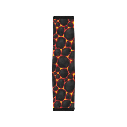 Lava Pattern Print Design 01 Car Seat Belt Cover
