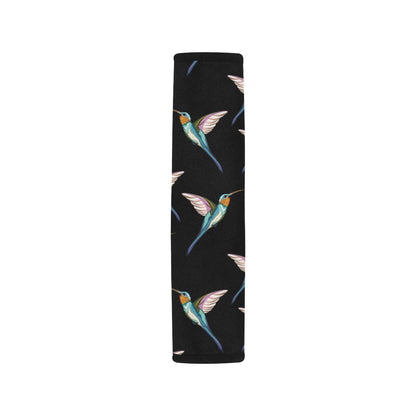 Hummingbird Pattern Print Design 06 Car Seat Belt Cover