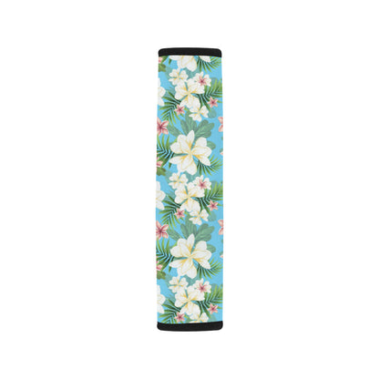 Plumeria Pattern Print Design PM028 Car Seat Belt Cover