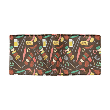 Barbecue Pattern Print Design 05 Men's ID Card Wallet