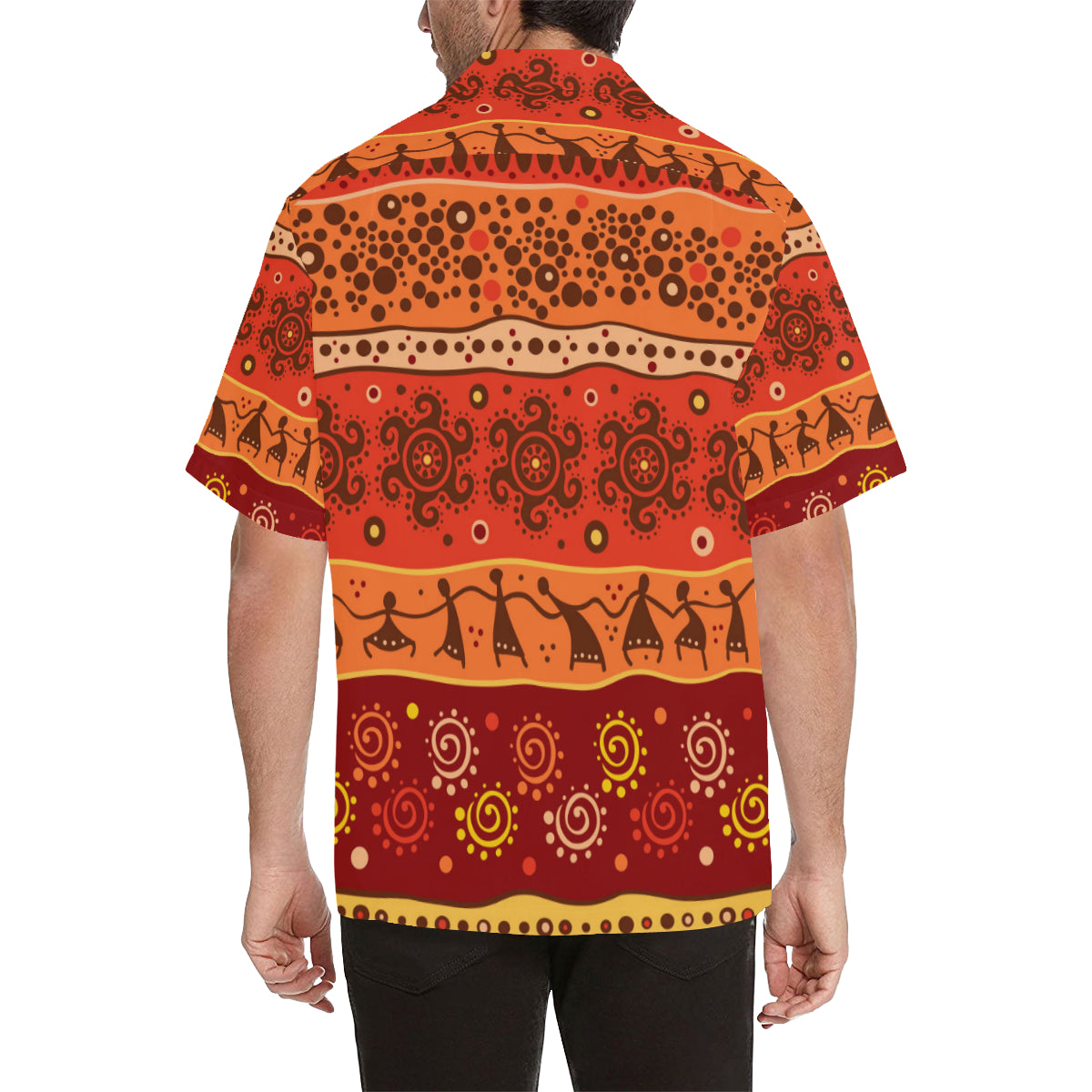 African Pattern Print Design 04 Men's Hawaiian Shirt